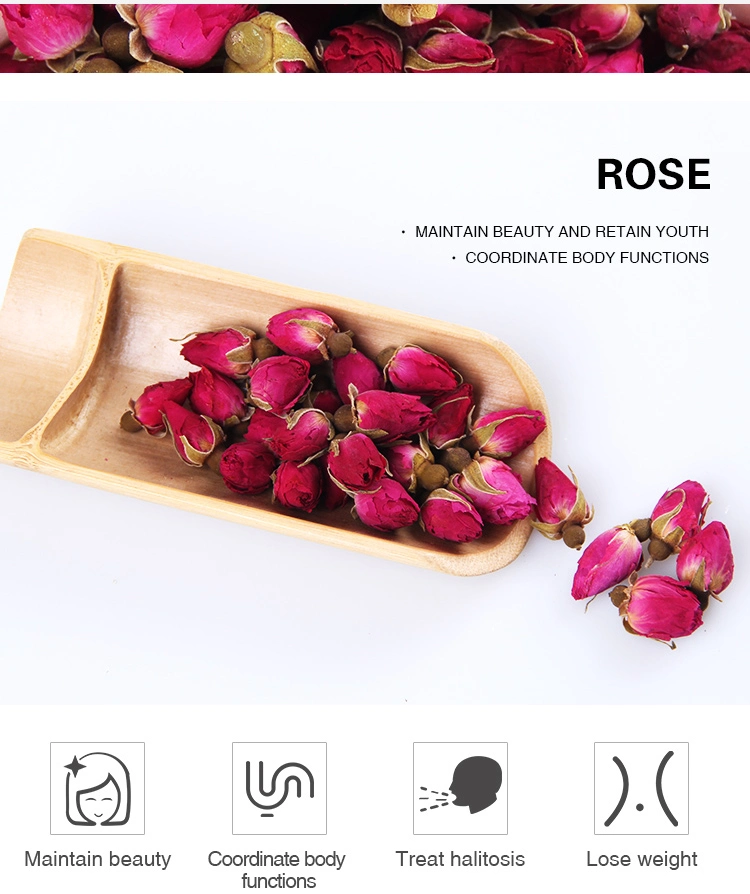 100% New Nature Famous Rose Flower Buds Tea