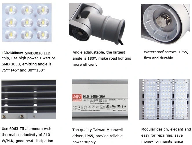 Street LED Light High Lumen Energy Saving IP65 100W 150W 200W LED Street Light