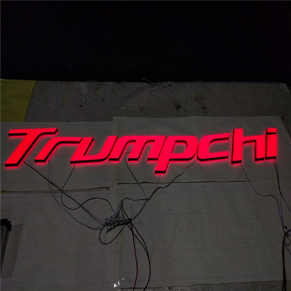 Illuminated Advertising Outdoor Lighted Custom Acrylic LED Back Lit Sign