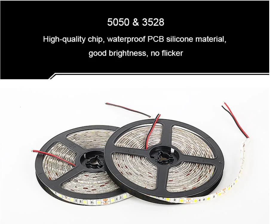 SMD 5050 5m Flexible LED Light Strip Side Emitting Micro LED Linear Light