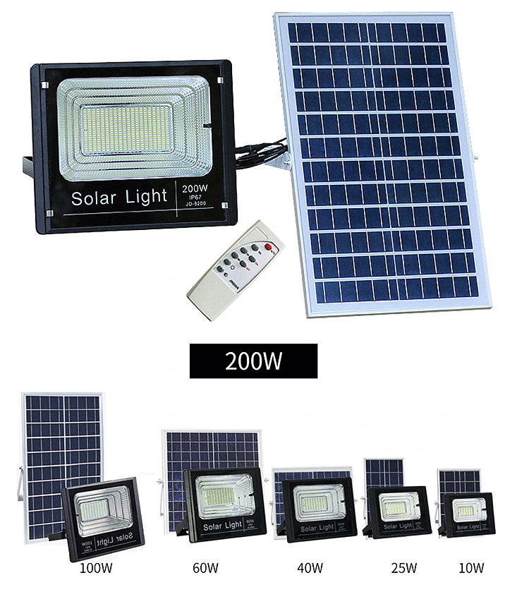 Road Lighting 250 Watt Lithium Battery Powered Solar Street Light LED Light Solar Lamp