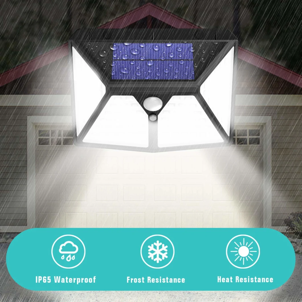 Hot Sale Rechargeable Battery Powered Waterproof IP65 Small LED Light-Operated Solar Sensor Wall Light