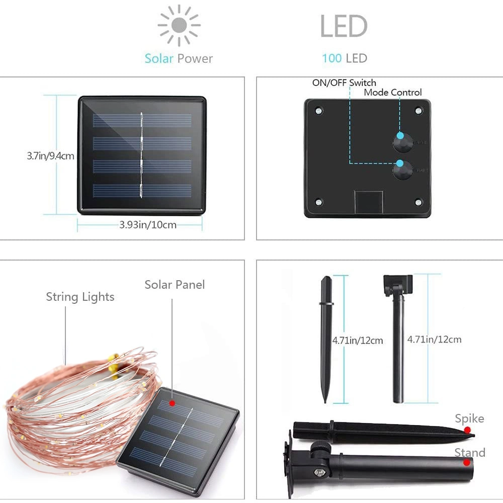 LED Work Light Battery Powered Light Diode LED Guirlande Lumineuse