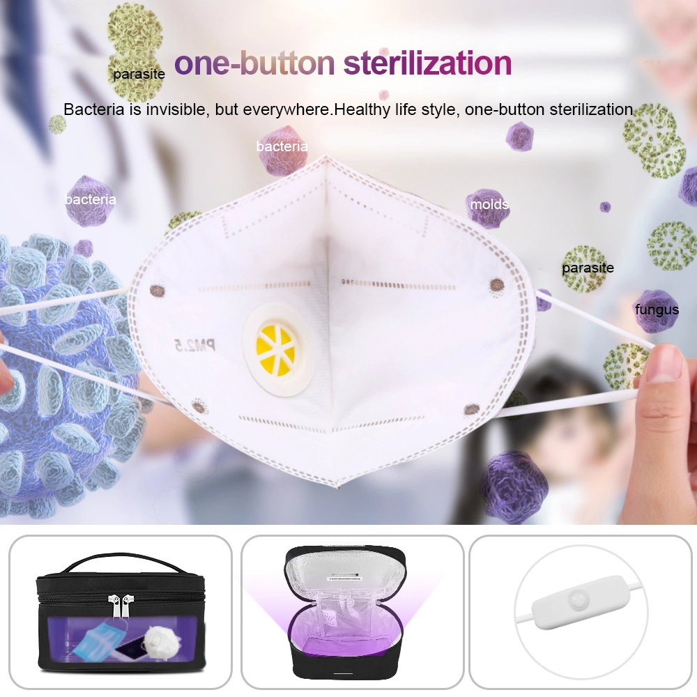 Manufacturer LED Light UV Sterilizer Box Large UVC Sanitizer Bag 99% Germs Killer Cleaner