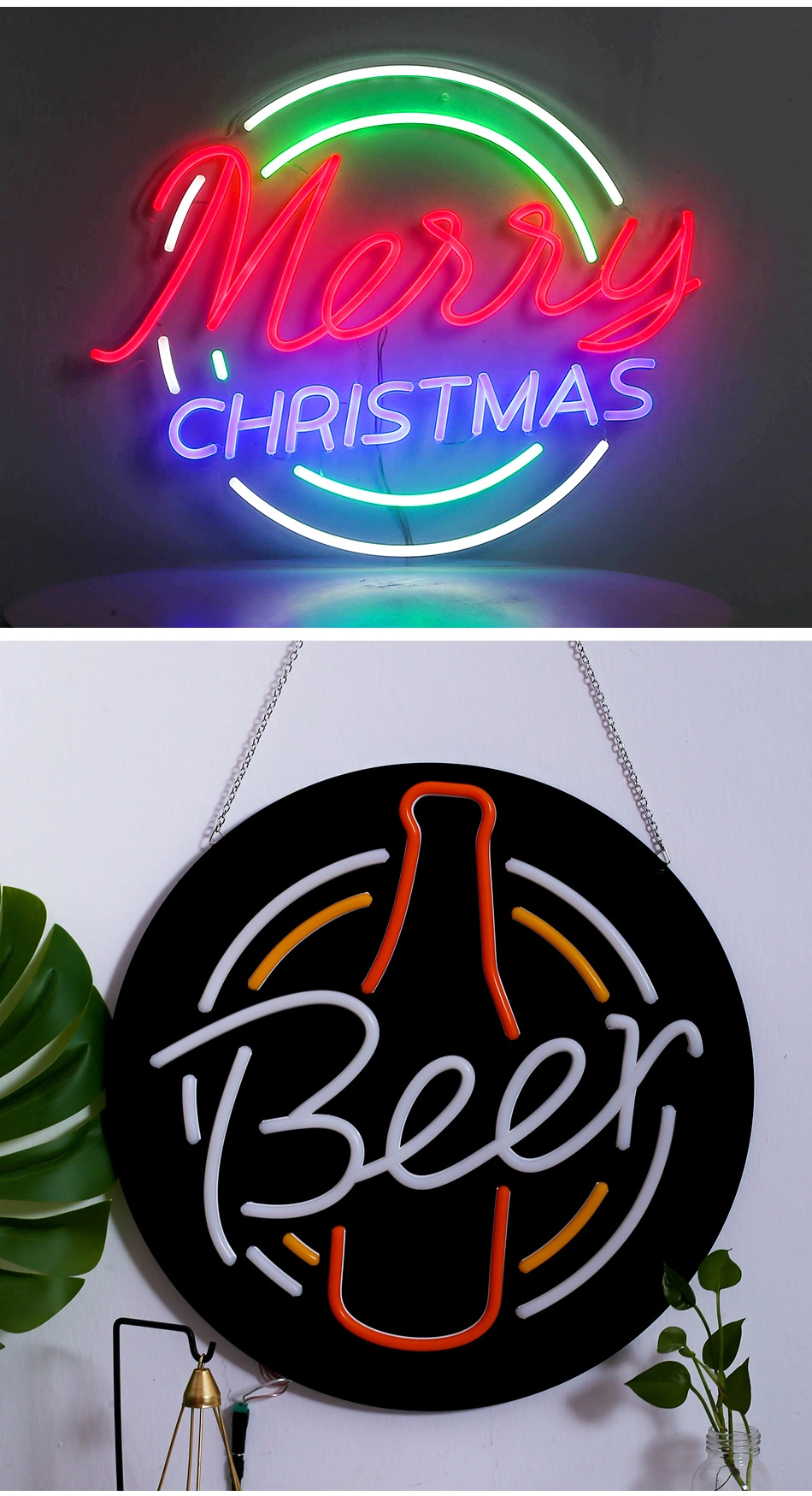 Decorative Chicken Neon Light Acrylic Flexible LED Neon Sign for Shop