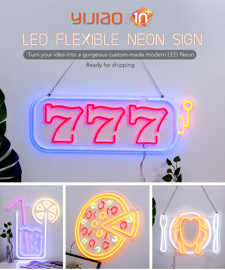 Decorative Chicken Neon Light Acrylic Flexible LED Neon Sign for Shop