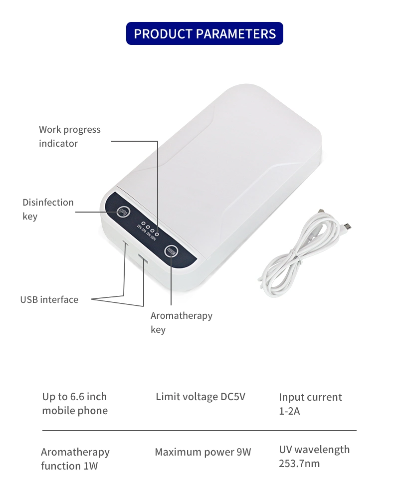 2020 New Design Multi Function Disinfection Box Phone UV Light Box Sterilizer