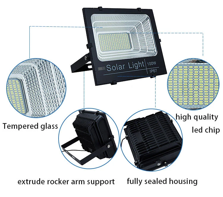 Road Lighting 250 Watt Lithium Battery Powered Solar Street Light LED Light Solar Lamp