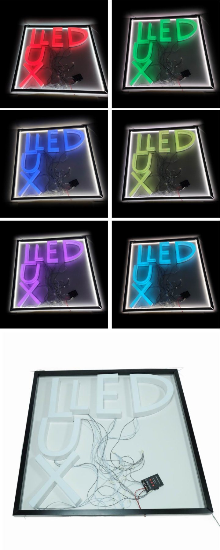 Custom Outdoor LED Lighted 3D Full Acrylic Plastic Advertising Signs