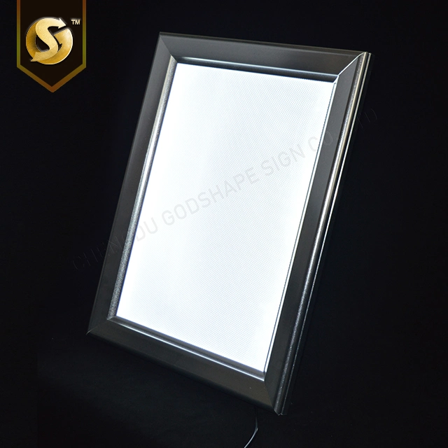 Hot Selling Factory Wall Mounted A0 A1 A2 A3 A4 Snap Frame Clip Frame Poster LED Slim Light Box Sign