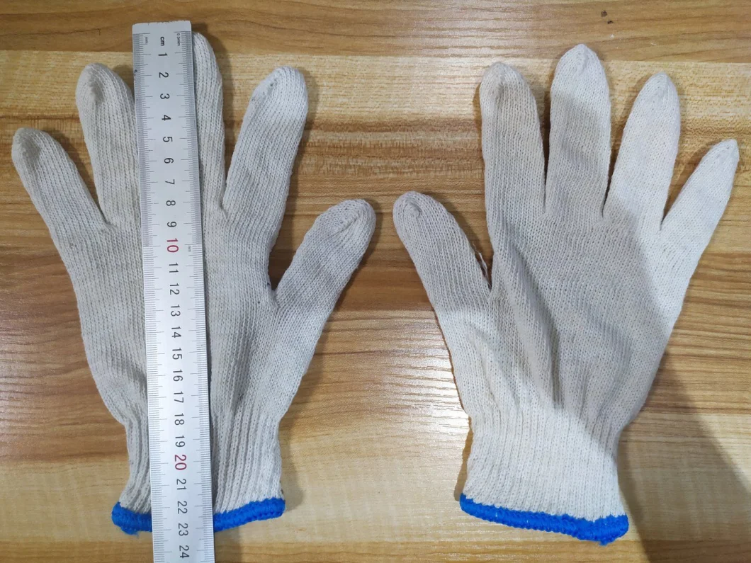 OEM Knitted Cotton Gardening Glove Work Protection Gloves 30g/45g/50g White Cotton Gloves