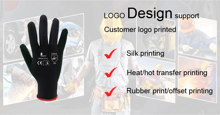 Glove Manufacturer White PVC Dotted Hand Work Gloves