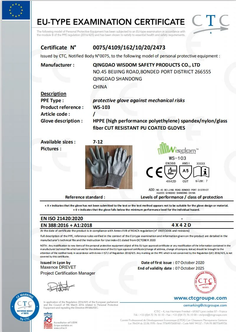 Hand Protective 13G Polyester Liner with Black PU Coated Safety Rubber Gloves
