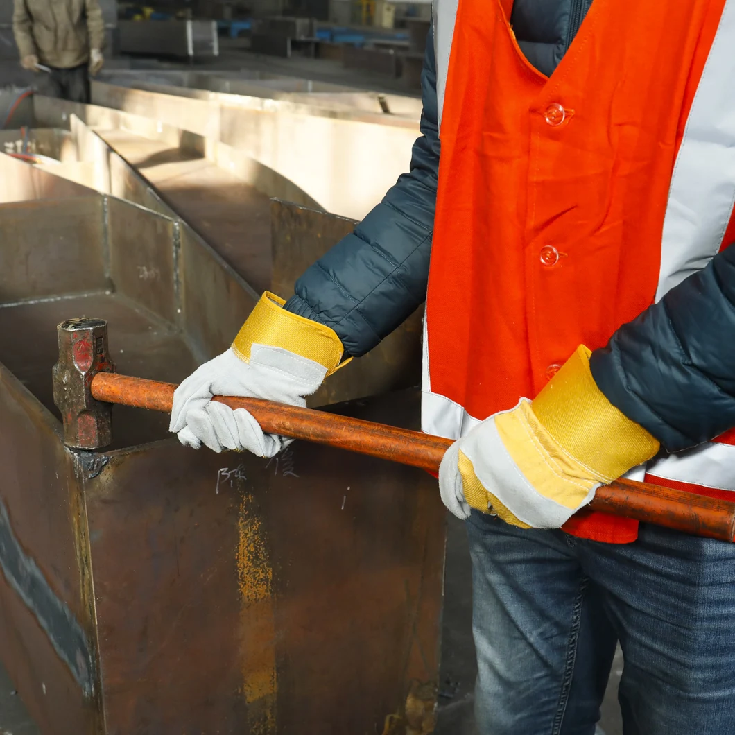 Cow Split Leather Gloves Construction Safety Work Glove Protective Gloves Industrial