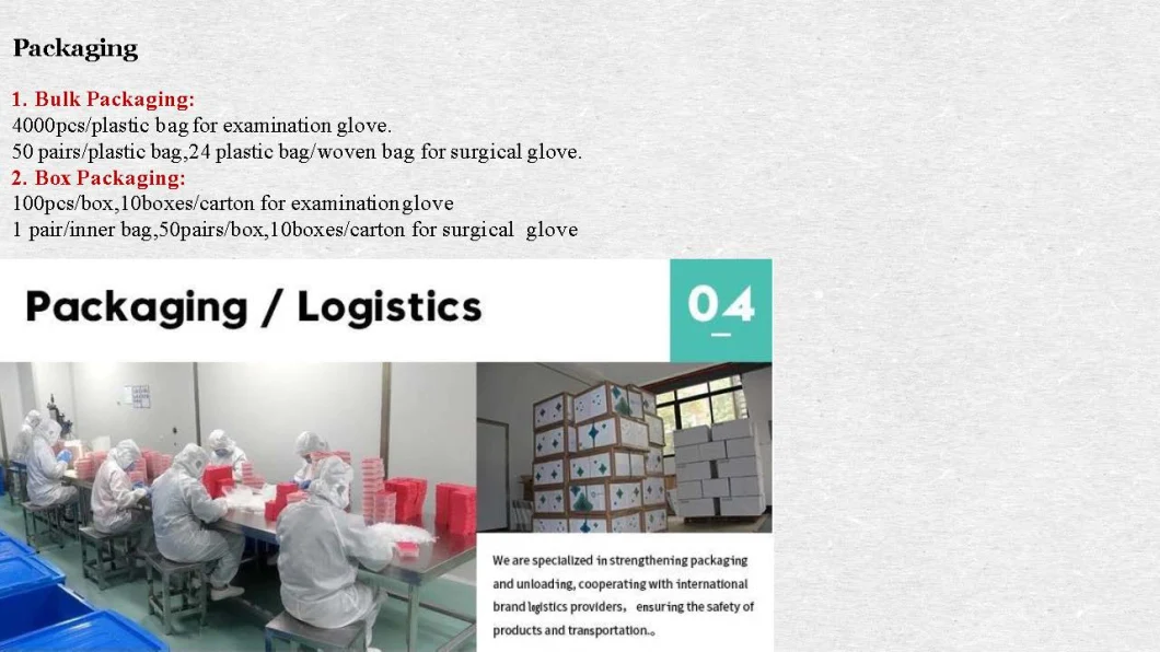 240mm Length 100PCS Medical Disposable Vinyl Gloves Powder Free Exam Household Examination
