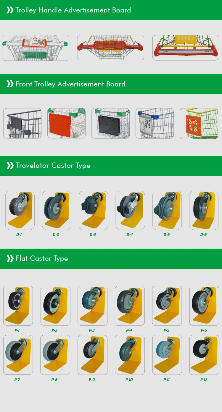 Supermarket Grocery Plastic Shopping Trolley Cart