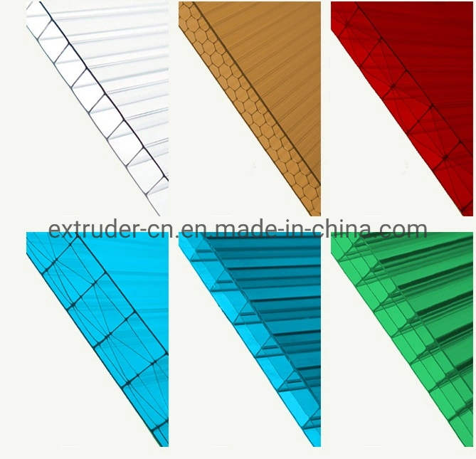 High Quality PC Multiwall Hollow Sheet / Lexan Sheet Extrusion Line