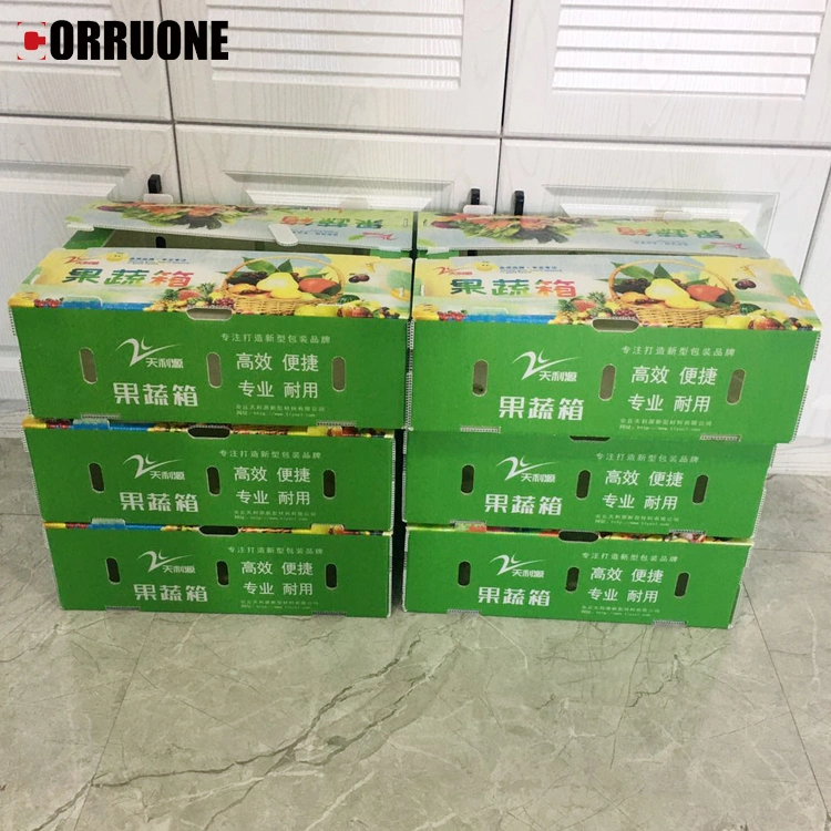 Corflute Coroplast Corrugated Plastic Pallet Sheet/Board Dividers Packaging Boxes fruit and Vegetable Seafood Boxes