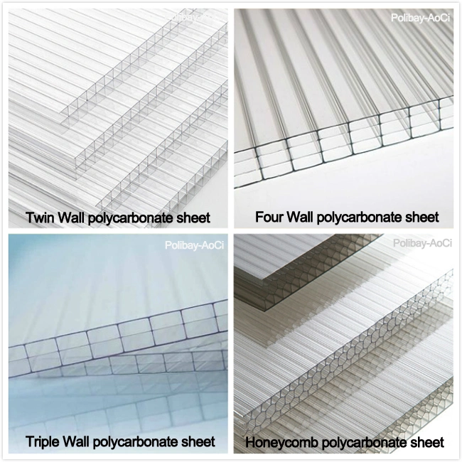 Multi-Layered Multi-Wall Structured Polycarbonate Sheets