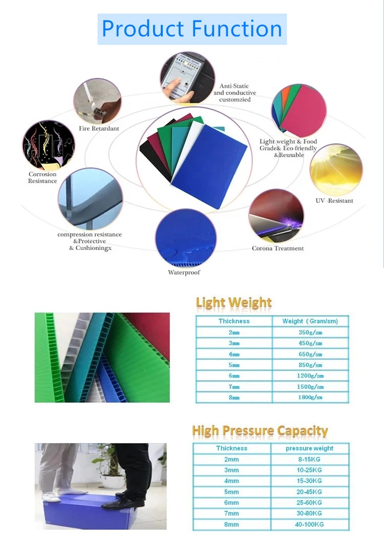 Coreflute Signs 4X8 Coroplast Plastic Corrugated Sheets with Cheap Price