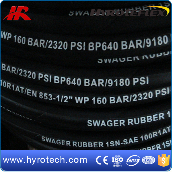 Industrial Hose Steel Wire Braid Hose SAE 100 R1at/DIN En 853 1sn