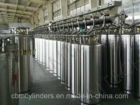 Liquid Oxygen/Argon/Nitrogen Cryogenic Dewar Cylinders