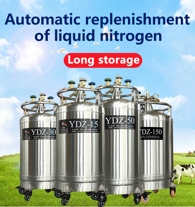 Ydz-200L Pressure Tank Stainless Steel Liquid Nitrogen Container 200L