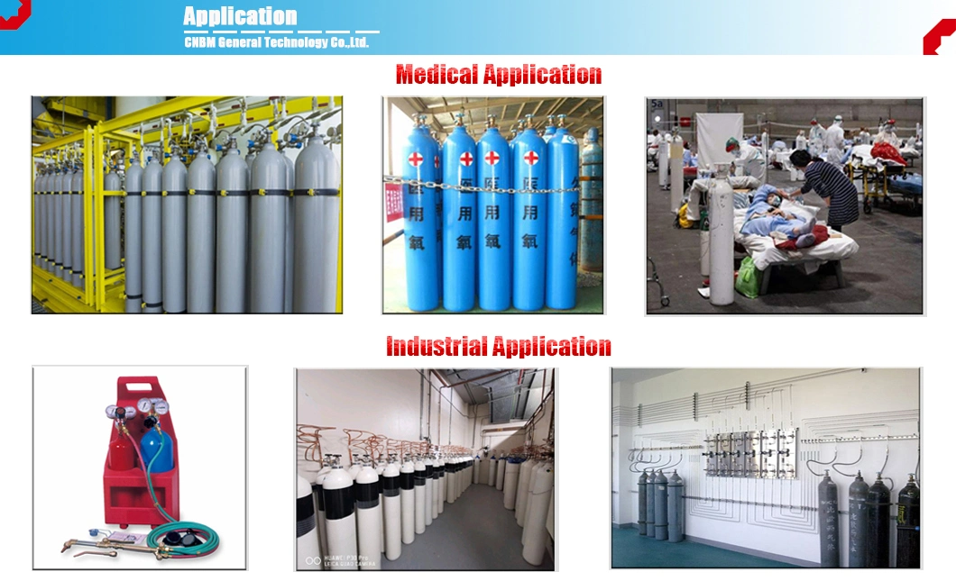 Top Quality Un ISO9808-1 Approved Gas Cylinder High Pressure Oxygen Cylinder Helium Cylinder Nitrogen Cylinder