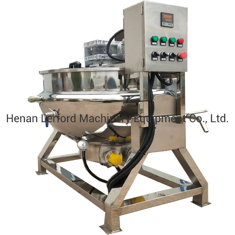 Electromagnetic Jacketed Kettle / Tilting Jacketed Cooking Pot / Jacketed Kettle Mixer for Caramel