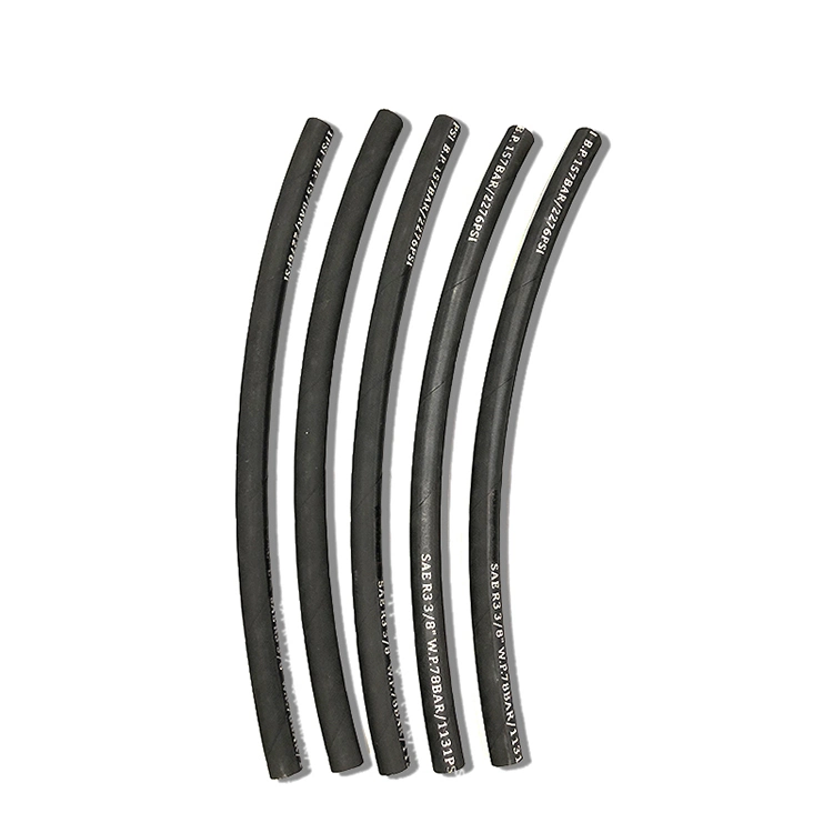 Hydraulic Rubber Hose SAE100 R3 Quality Fiber Braided Hydraulic Hose Fiber Braid Water Hose