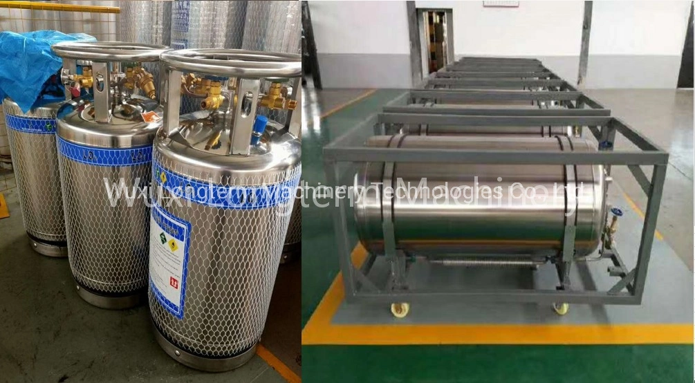 Nitrogen 2.88MPa Cryogenic Gas Cylinder Liquid Dewar Tank