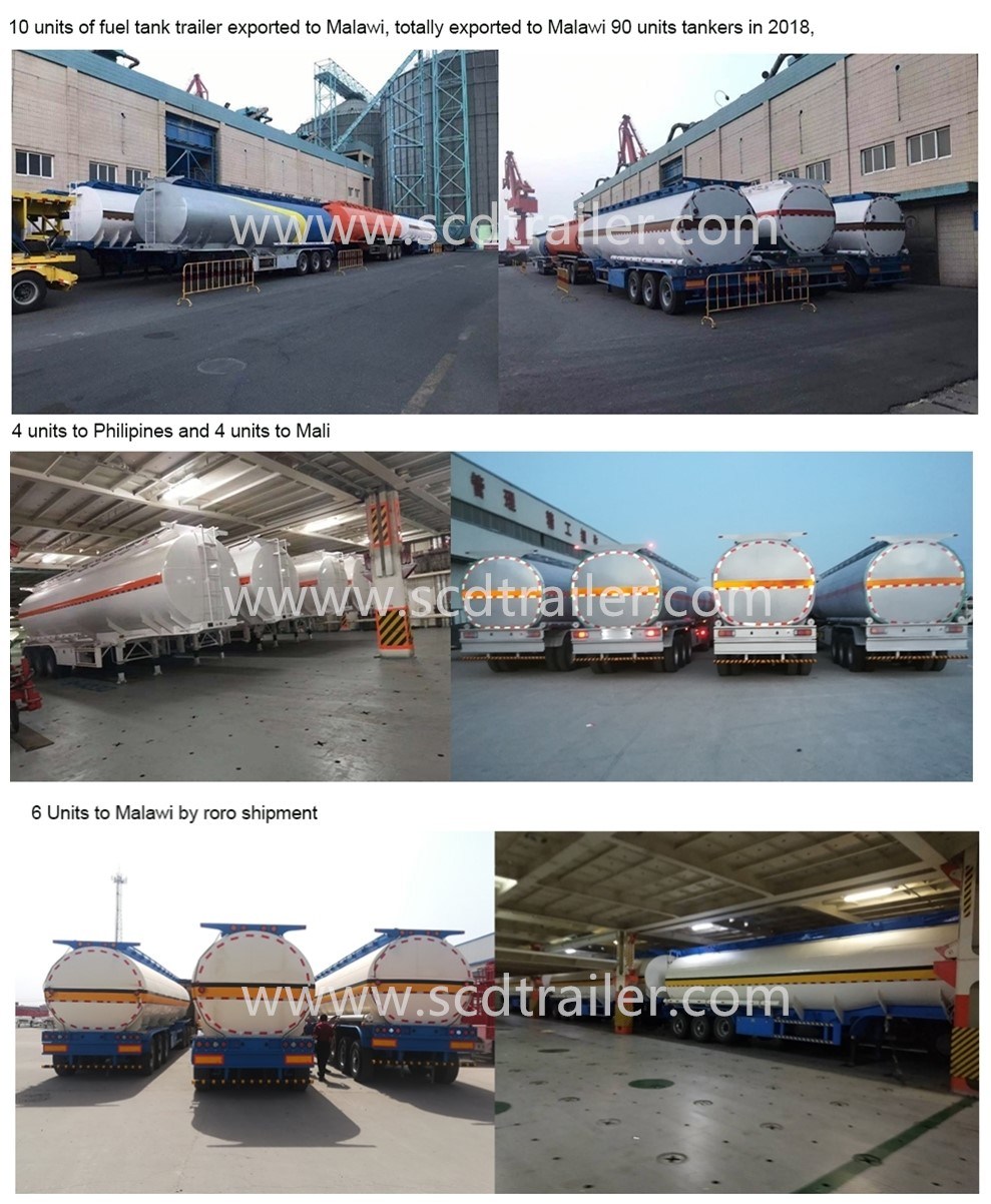 Oil Storage Tank 3 Axles Fuel Tank Trailer Sale