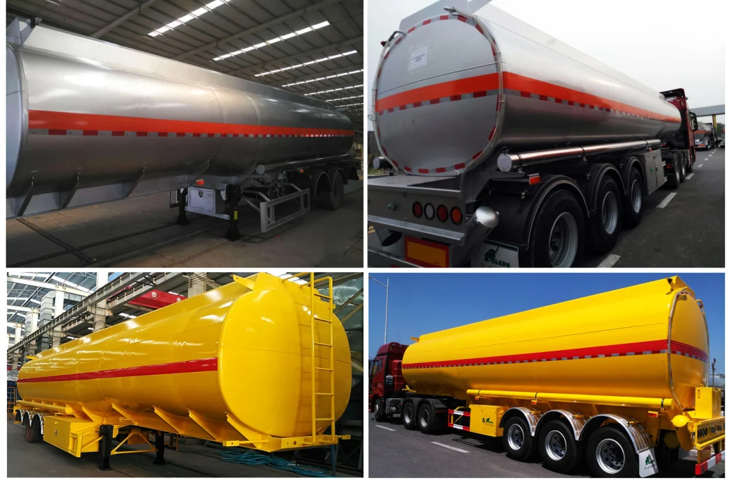 Eleph Brand 30-50 Cbm Carbon Steel 3 Axles Fuel Tanker Semi Truck Trailer Oil Storage Tank Trailer for Sale