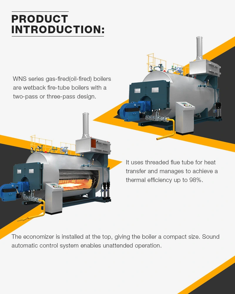 Natural Gas Steam Boiler to Generate Steam Used in Industry