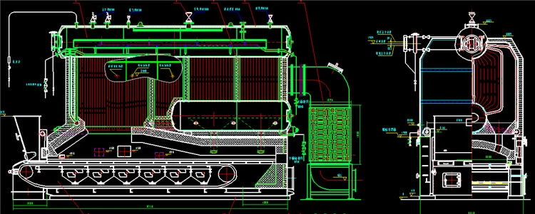 Sugar Mill Double Drum Chain Grate Water Tube Coal Fired 20 Ton Szl Steam Boiler