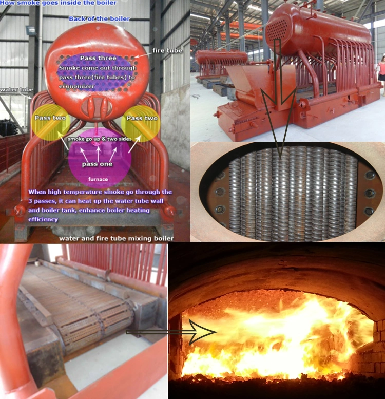 2ton/Hr 4ton/Hr 6ton/Hr Coal Fired Steam Boiler for Petrochemical Industry