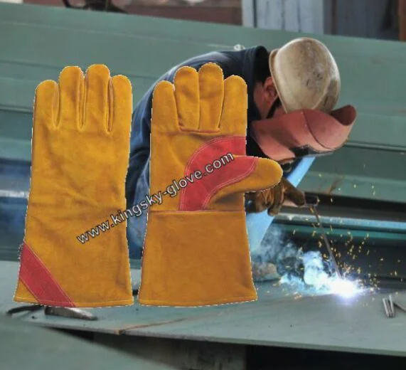 Golden Cow Split Leather Anti Fire Welding Work Glove 14