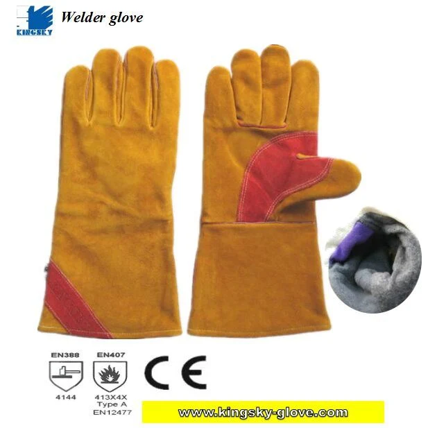 Golden Cow Split Leather Anti Fire Welding Work Glove 14