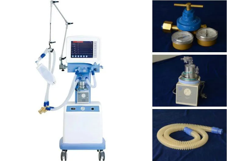 Ce Marked Breathing Apparatus ICU Medical Ventilator China Supplier Hospital Transport