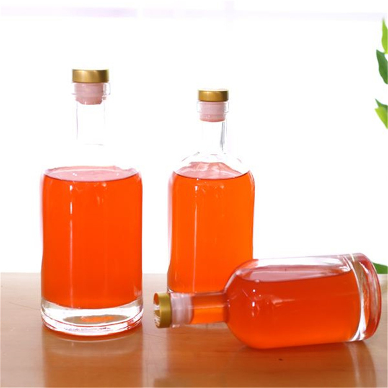 Narrow Mouth 500ml Crystal Glass Bottles for Vodka