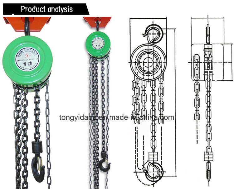 30 Ton Hand Chain Block Manual Chain Hoist 10 Ton Chain Block