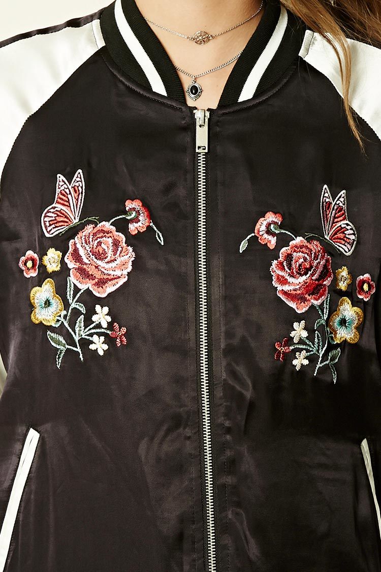 Fashion Embroidery Baseball Women Jacket