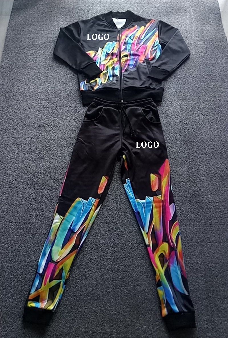 Personal Logo Custom Design Polyester Wholesale Sweat Suit