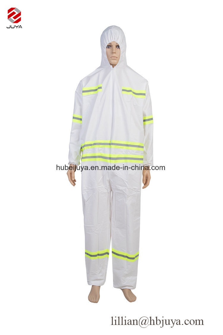 Disposable Sf Flame Retardant Protective Coverall/Fire Resistance Safety Coverall