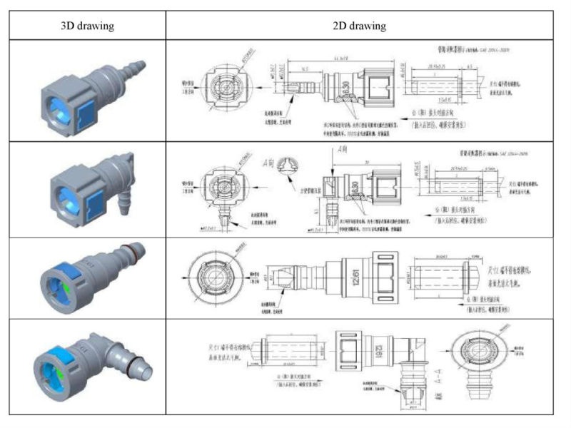 SAE9.49 SCR Urea Quick Connector for Scania Truck