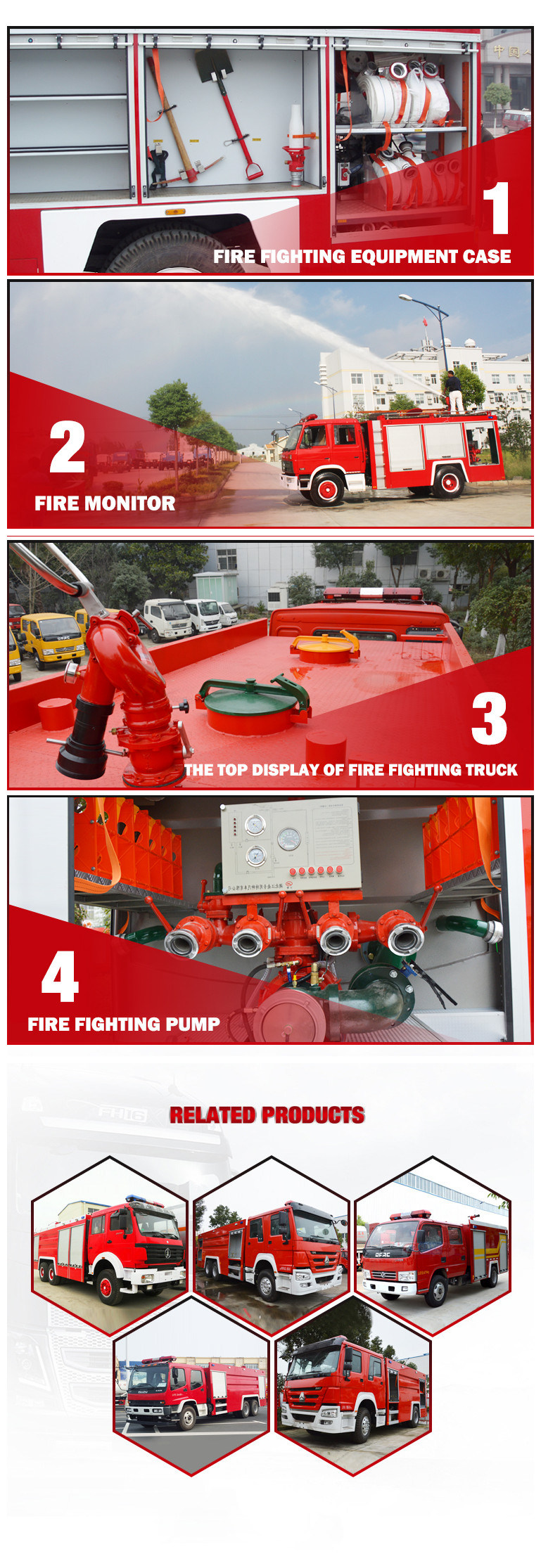 Japan 1500gallon Water Tanker Fire Fighting Truck Fire Engine