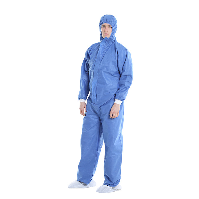 Safety Protective Fire Resistant Workwear Clothing Disposable SMS Coverall