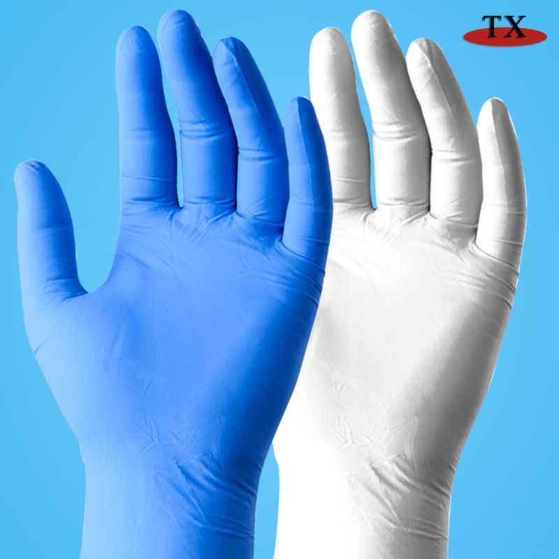 Anti-Epidemic Gloves Latex High Elastic Gloves Disposable Gloves Boxed Gloves Nitrile Powder-Free Examination Gloves