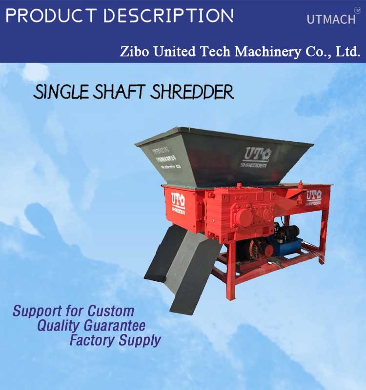 Cutting Tyre Paper Shredder Machine for Plastics