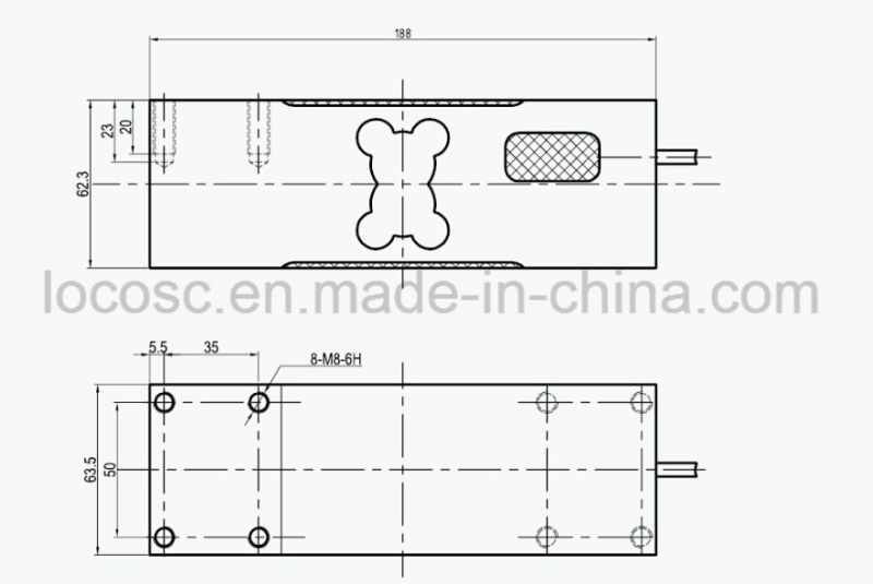 Parallel Beam Luggage Scale 50 Kg Load Cell